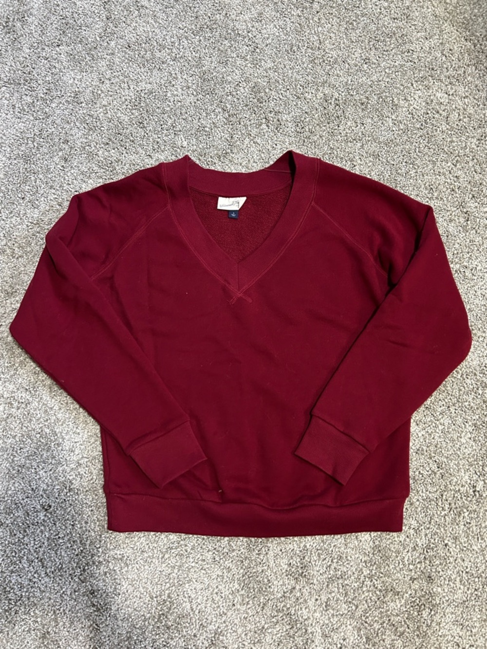 Universal Thread Deep Red V-Neck Sweatshirt